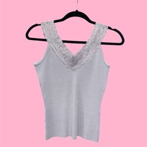 y2k lace tank top
